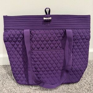Purple Vera Bradley Tote Bag